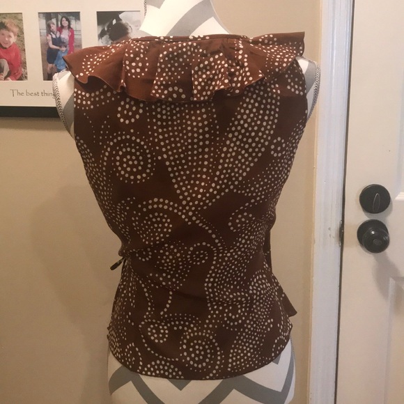 Trina Turk wrap blouse - Picture 6 of 7